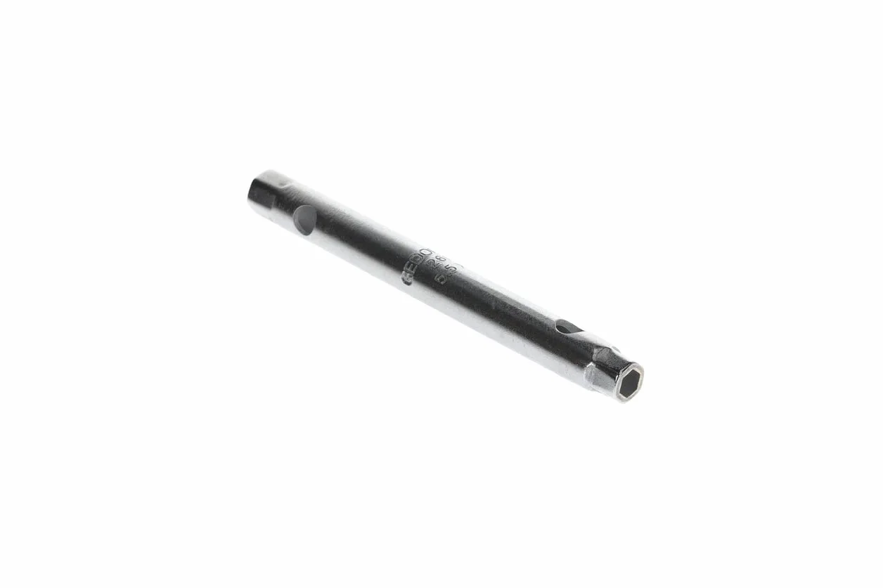 GEDORE Klucz nasadowy podwójny, 5,5 + 7 mm, 6-kątny, długość 105 mm, narzędzie do nakrętek samochodowych, 26 R 5,5 x 7, stal chromowana