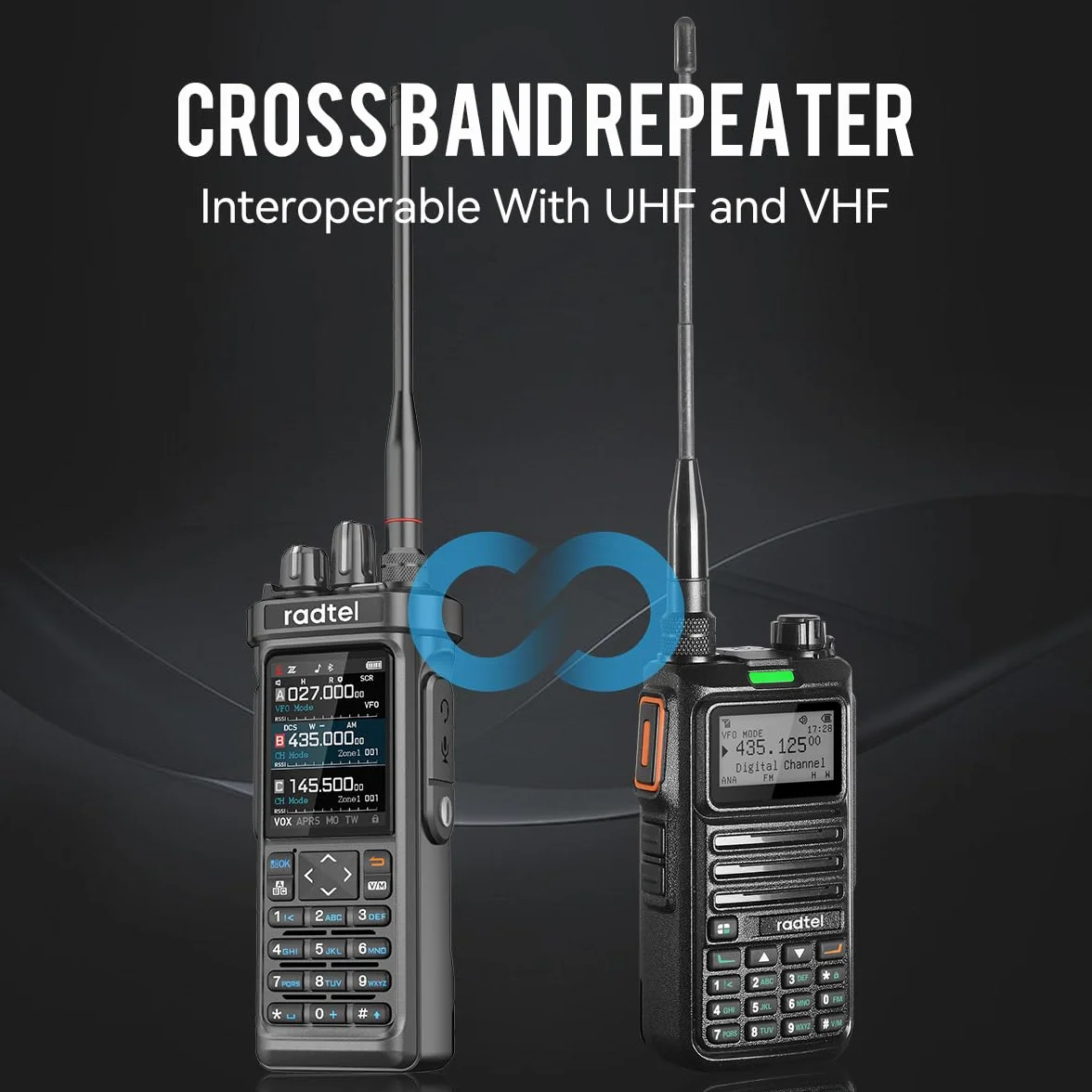Radtel RT-950 PRO Radiotelefon amatorski 27 MHz 10 W GPS/APRS Walkie Talkie
