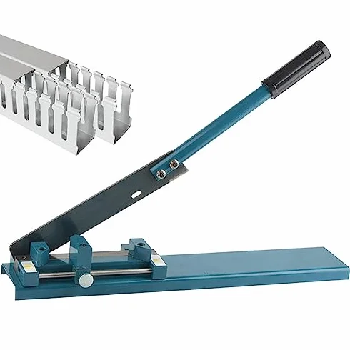 Regulowany przecinak do tacek kablowych z PVC do cięcia węży rurowych o czystym 45/90 stopni, ergonomiczne ręczne narzędzie elektryczne z blokadą ślizgową, trwałe stalowe ostrze do profesjonalnych p