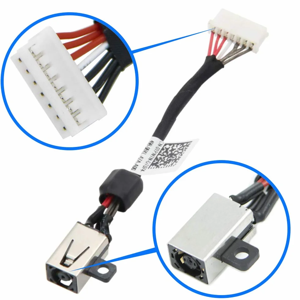 MMOBIEL DC Power Jack Gniazdo ładowania kompatybilne z Dell XPS 15 9550 9560 Precision 5510