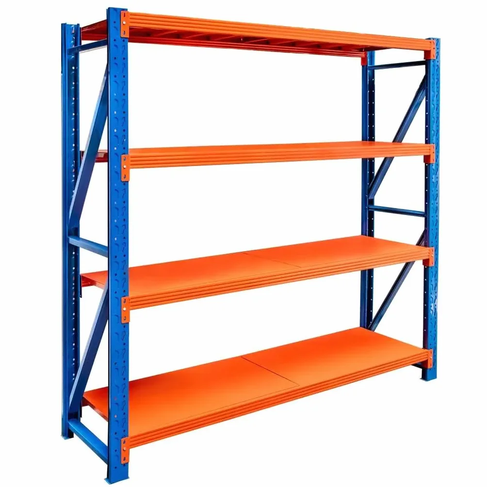 Fortis Light Mega-M Regał Metalowy Magazynowy Warsztatowy 4-Półkowy 800KG 200x200x50 cm