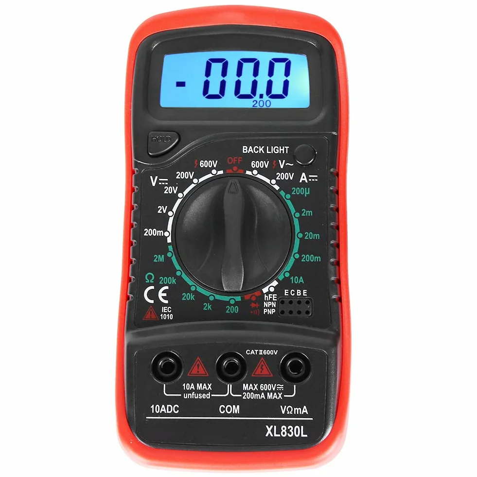 XL830L 1999 liczy LCD cyfrowy multimetr woltomierz amperomierz omomierz prąd napięcie rezystancja Dioda Tester triodów (XL830L)