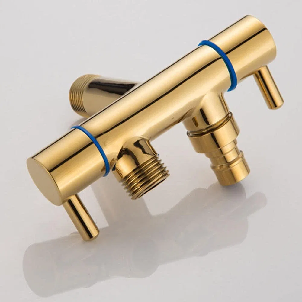 Zestaw opryskiwaczy bidetowych do toalety Złote czarne bidet kranu sprayer na ścianie zestaw toaletowy podwójny uchwyt pojedynczy otwór łazienka Beauty Comes