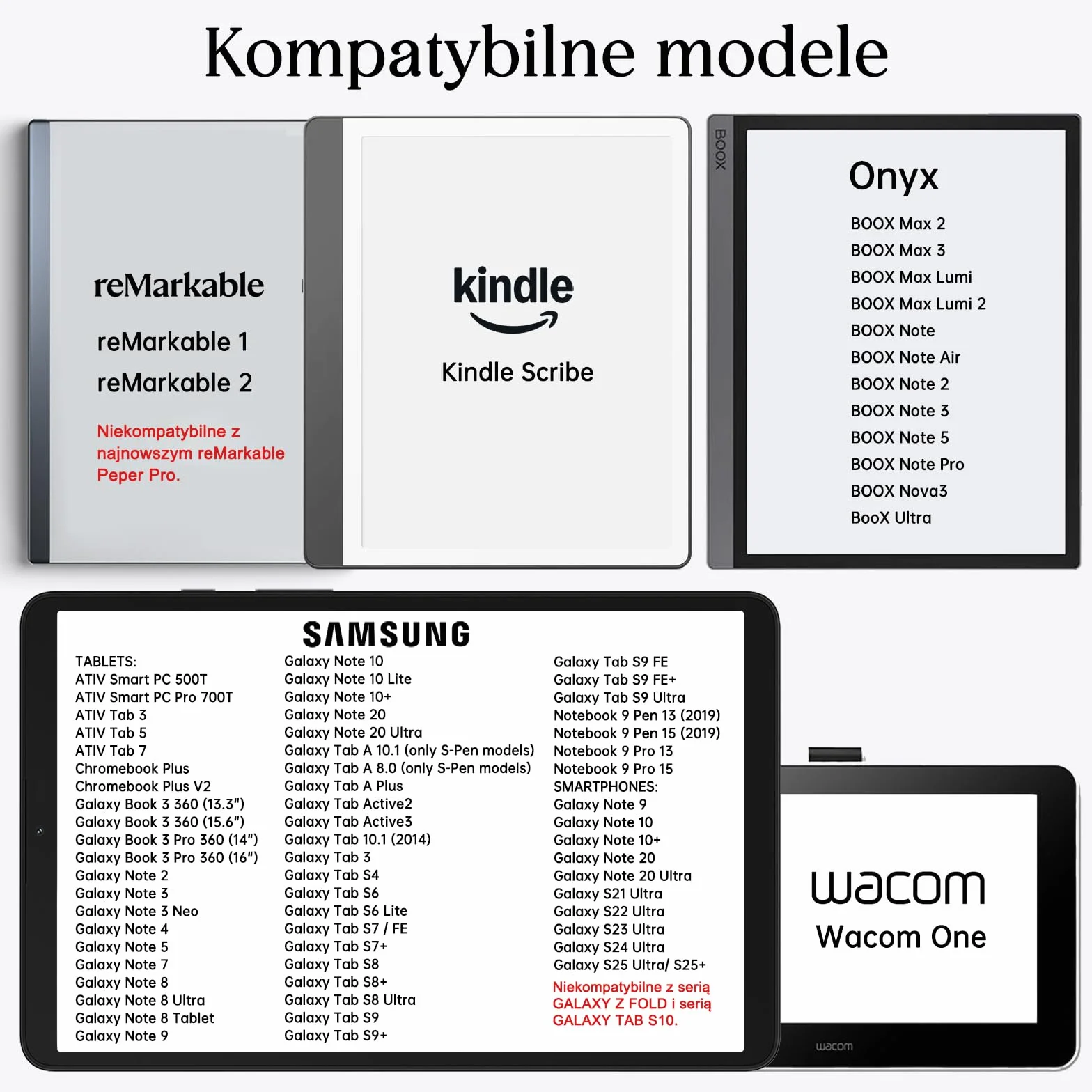 S Pen do Galaxy Tab S9 Samsung Pen z funkcją rozpoznawania dłoni i magnetycznym uchwytem, 4096 poziomów czułości nacisku. Pióro EMR pasuje do Remarkable 2/Samsung/Kindle/Onyx/Wacom/HP