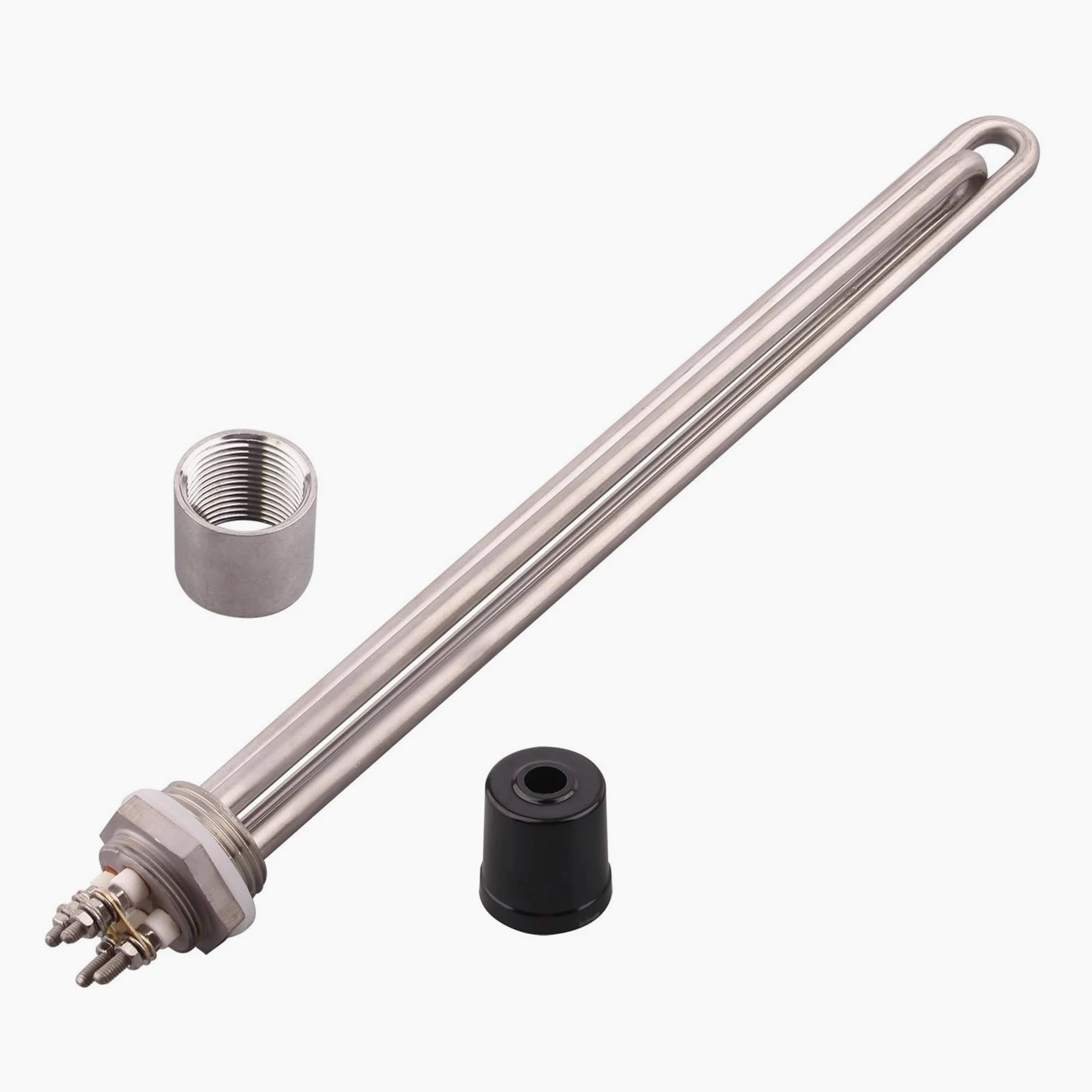 Rezystor do podgrzewacza wody, DN25 1-calowy element podgrzewacza wody BSP 220 V 1000 W / 1500 SUS304 Wielokolorowy(Silver,1000w)