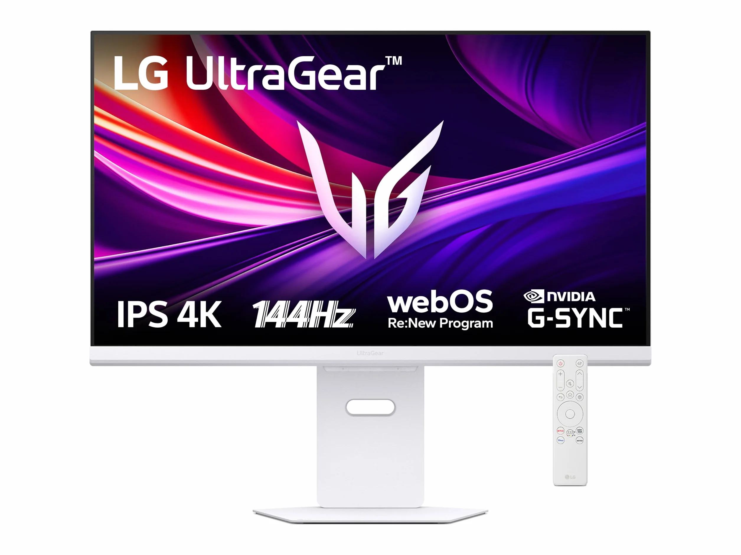 LG Ultragear™ 32G810SA-W 32" Gaming PC Display - Panel IPS o rozdzielczości UHD (3840x2160), 1ms 144Hz, DisplayHDR™ 400, DCI-P3 95% (CIE1976), FreeSync Premium, G-Sync kompatybilny