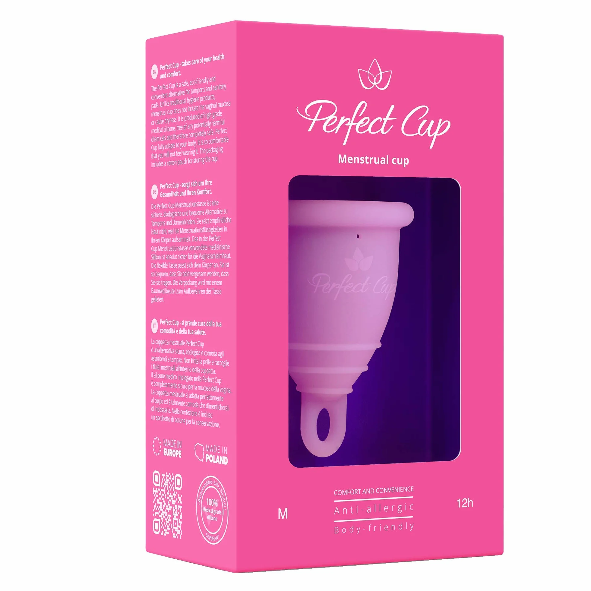 Perfect Cup Kubek menstruacyjny - różowy, M