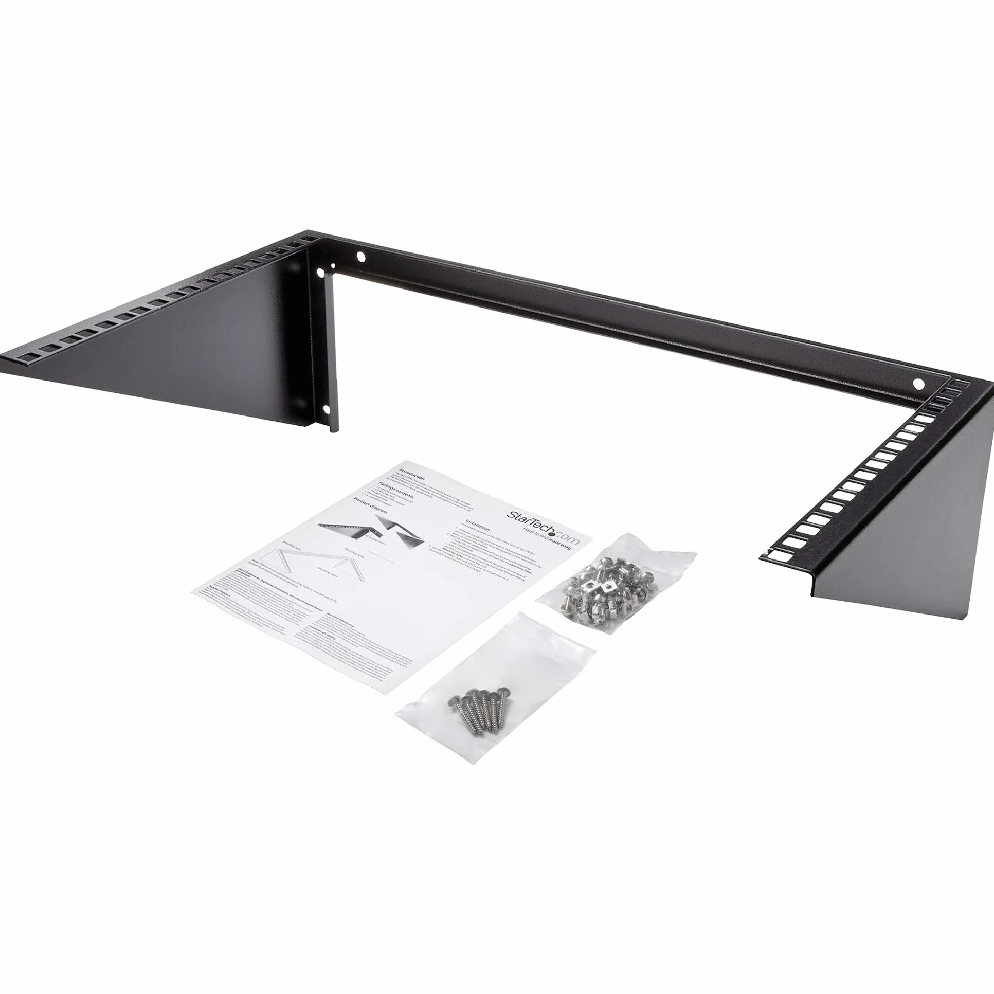 StarTech.com Uchwyt ścienny 6U 49 cali stalowy pionowy montażowy do urządzeń sieciowych RK619WALLV