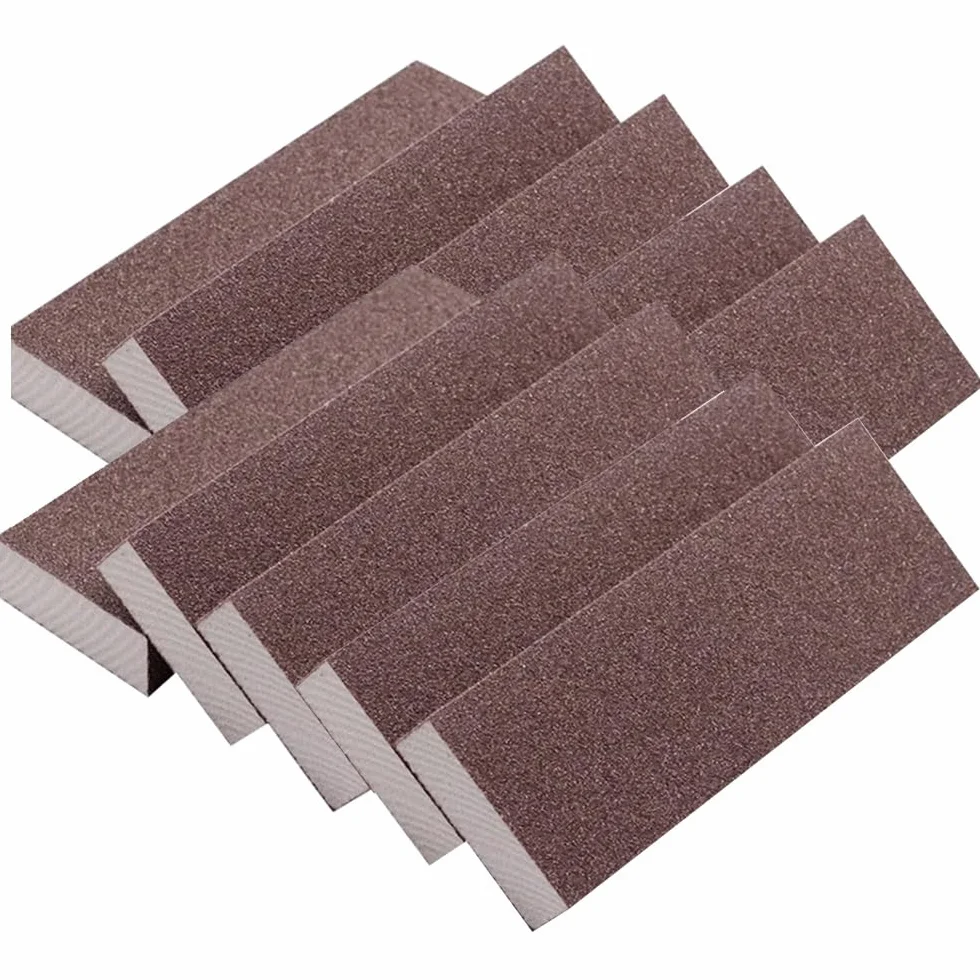 Papier ścierny, blok gąbkowy o dodatkowej długości 200 mm - 2/5/10 szt., ziarno 120-240 Narzędzie ścierne na mokro i sucho do drewna, metalu plastiku(240grit 10pcs)