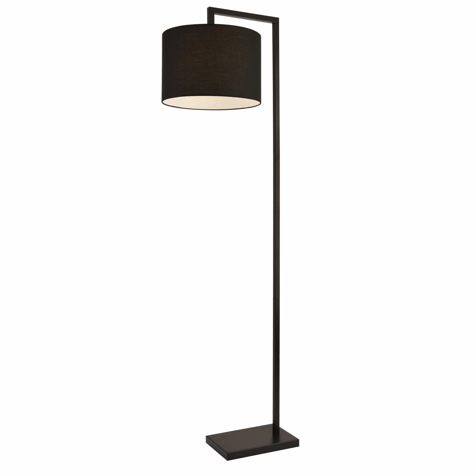 Lux.Pro Lampa Stojąca 161 Cm Design E27 Maks. 60 W Metal Czarna Klasa Efektywności Energetycznej A++ Do E