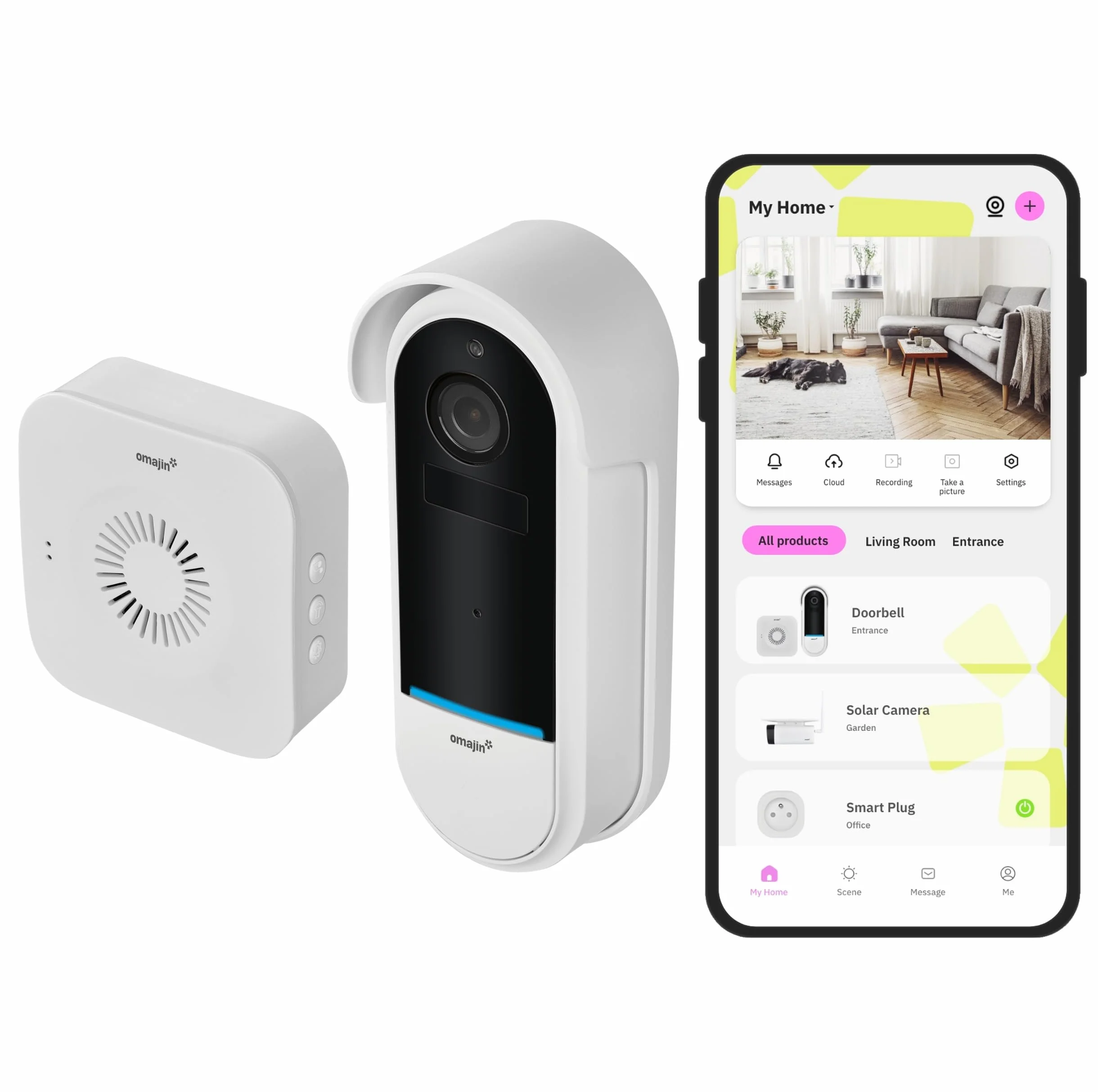 OMAJIN by Netatmo 2K Inteligentny wideodomofon bezprzewodowy bateryjny IP65 OVD-01