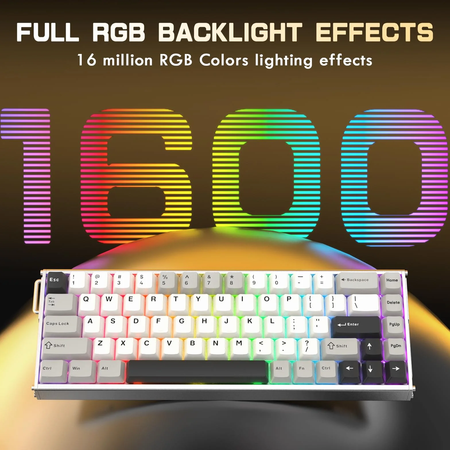 ATTACK SHARK X68MAX HE Pełny Aluminium CNC Klawiatura, 8KHz Rapid Trigger, 0.005mm Regulowalna Aktywacja Przewodowa RGB Gaming Klawiatura z Magnetycznym Przekłącznikiem, Snap Tap