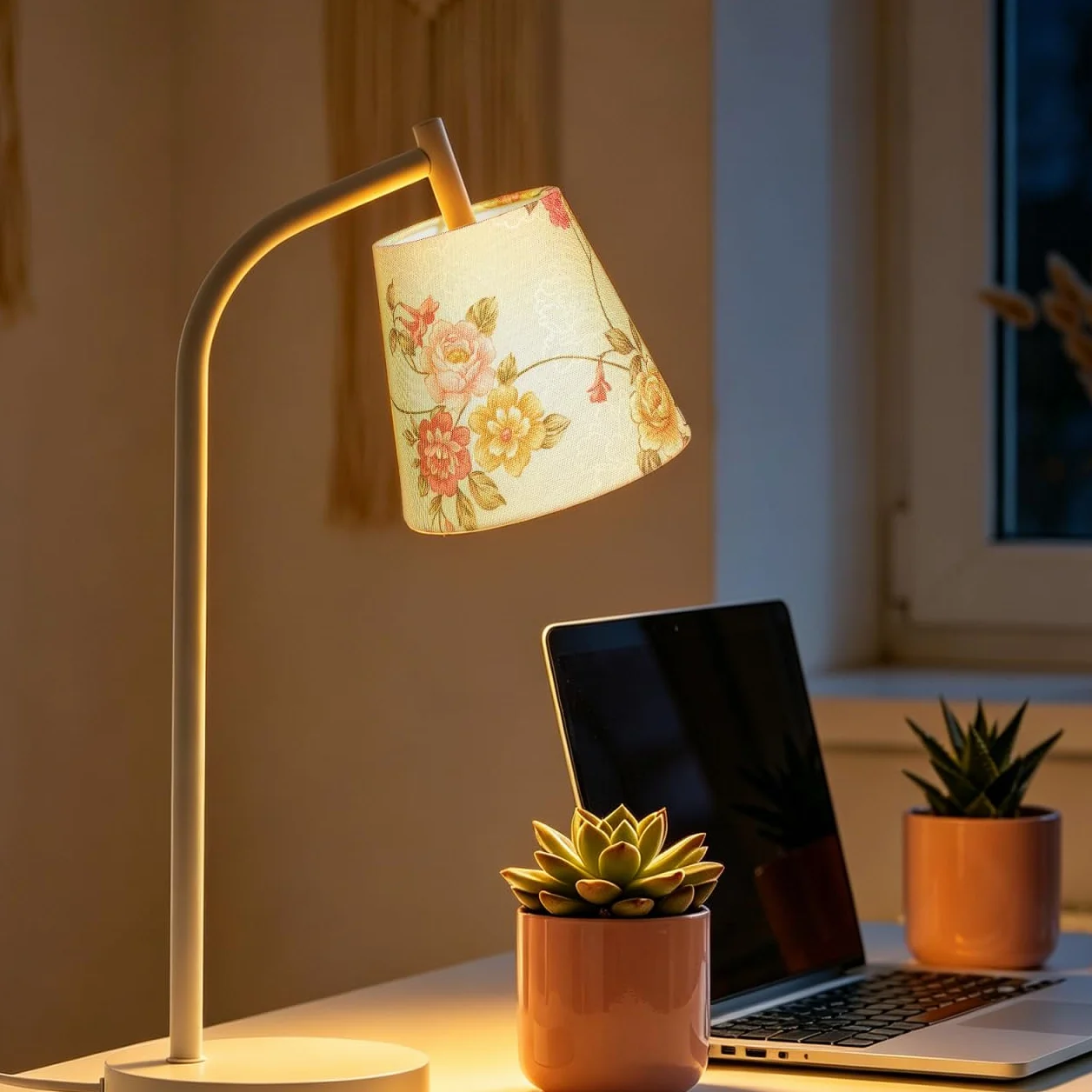 PRETYZOOM Klosz w kształcie beczki, w stylu vintage, kwiatowy, zamiennik, wykonany z naturalnego materiału, do nałożenia na osłonę lampy, klatka na ścianę, stół, stolik nocny