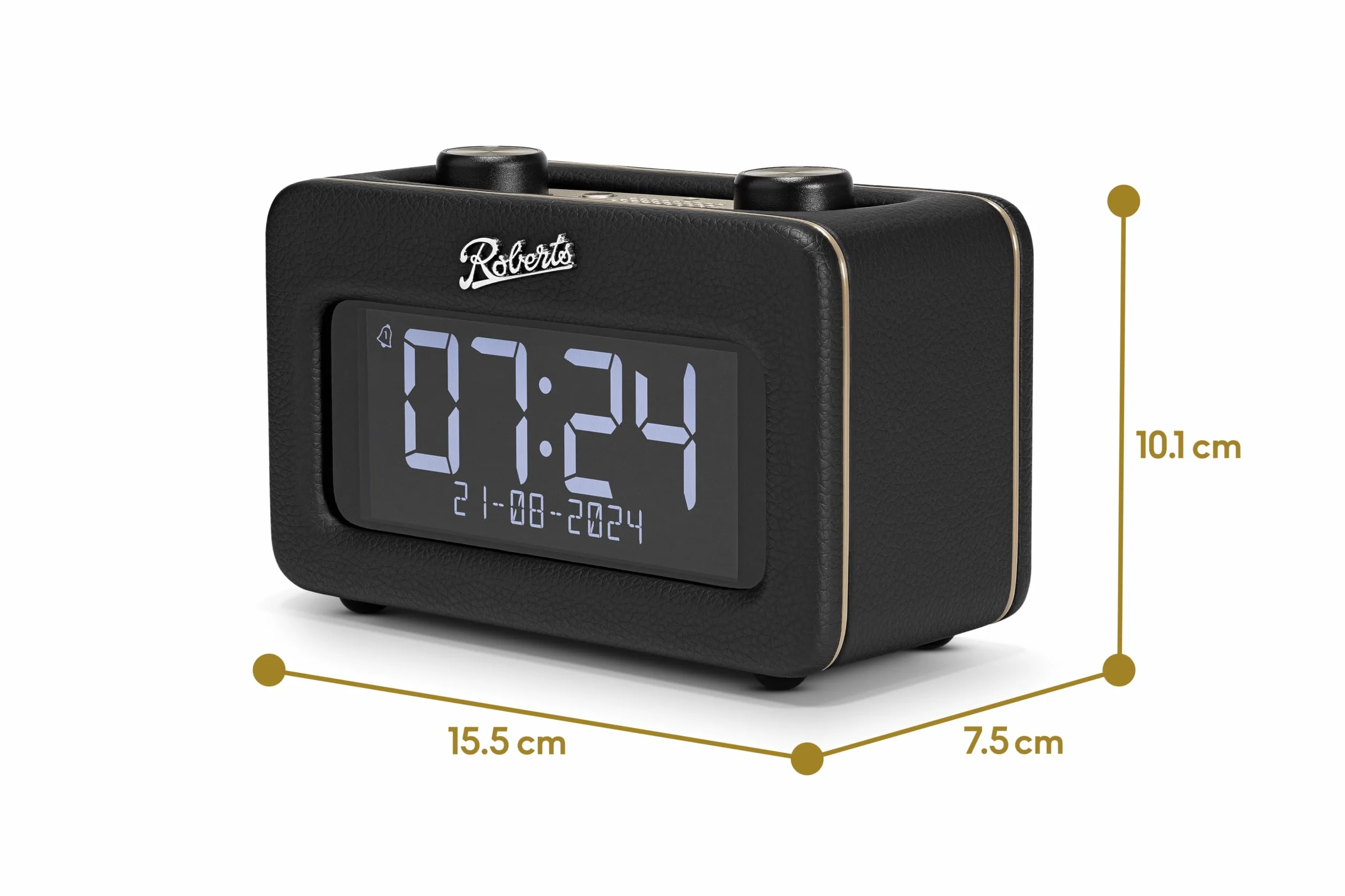 Roberts Revival Rest Radiobudzik retro Dab+/FM/Bluetooth Czarny