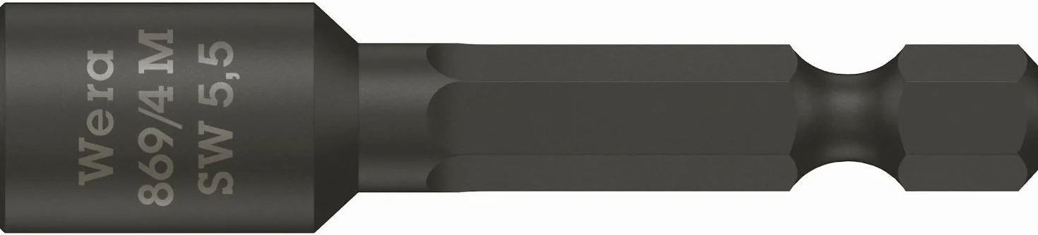 Wera 869/4 M, Socket wrench insert, magnetic, 1 x SW5,5 x 50 mm