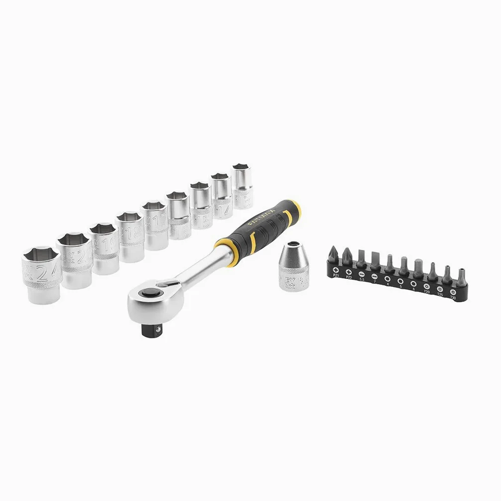 Stanley FatMax, 22-elementowy zestaw kluczy z grzechotką, FMMT82681-0