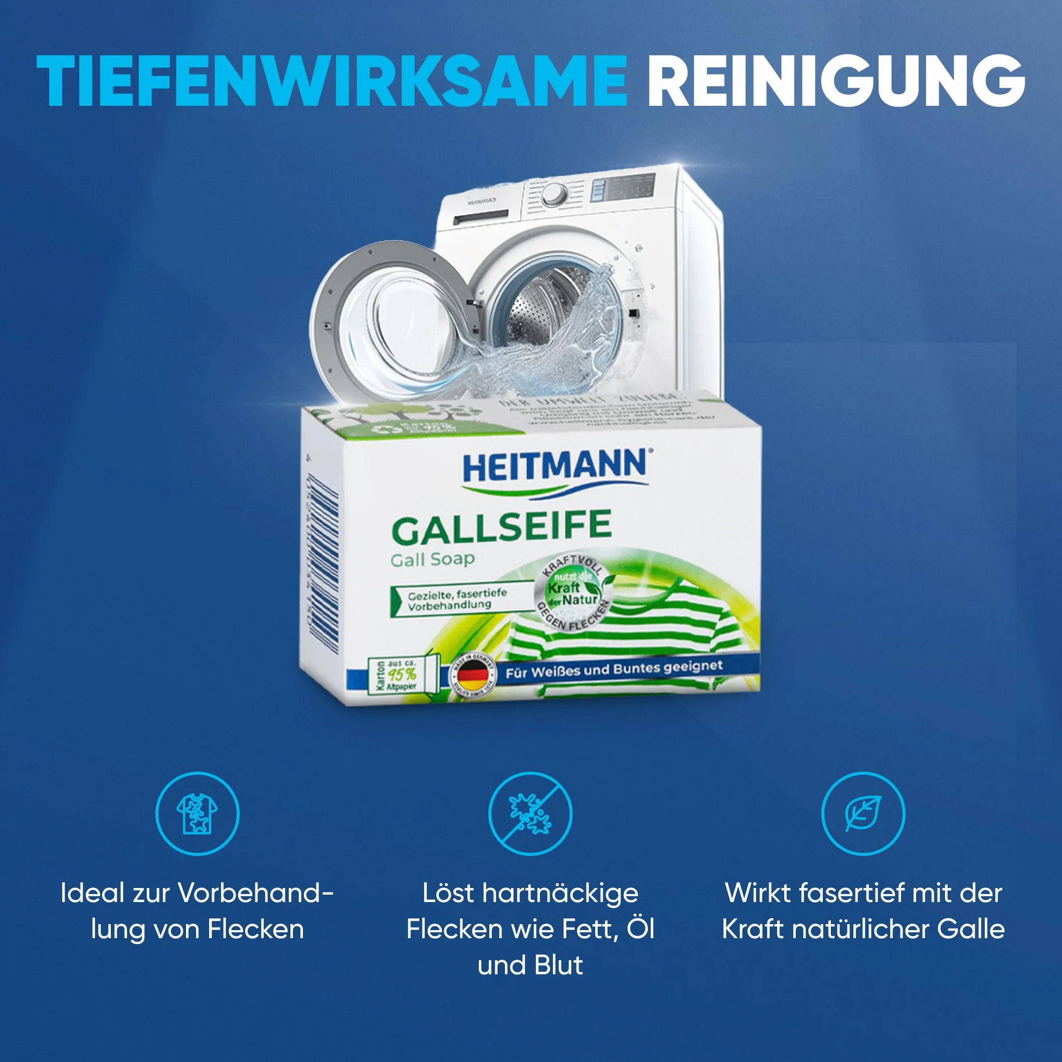 Heitmann Gallseife Mydło Odplamiajace, 100 g
