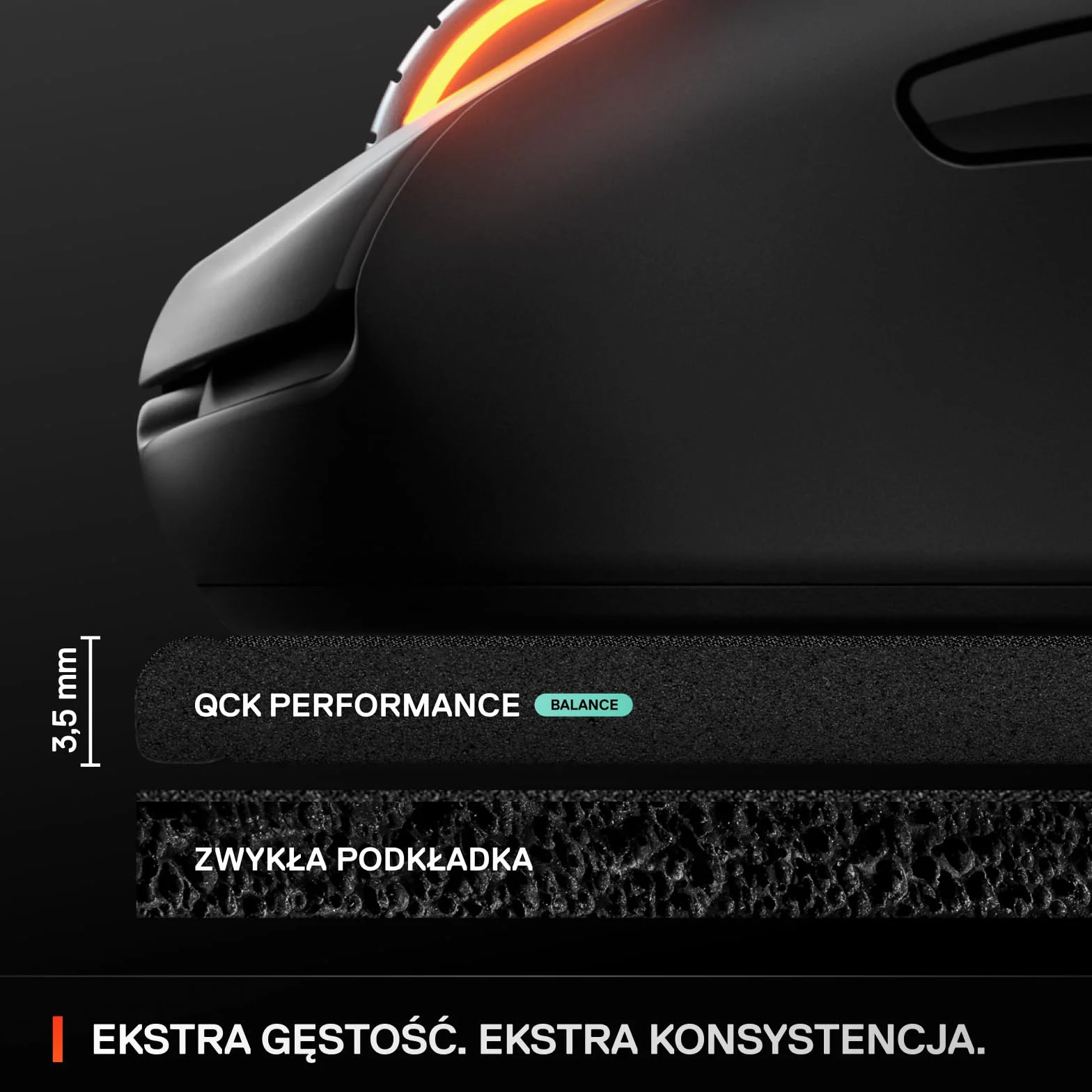 SteelSeries QcK L Performance Balance Podkładka 490x420 mm Antypoślizgowa FPS MOBA
