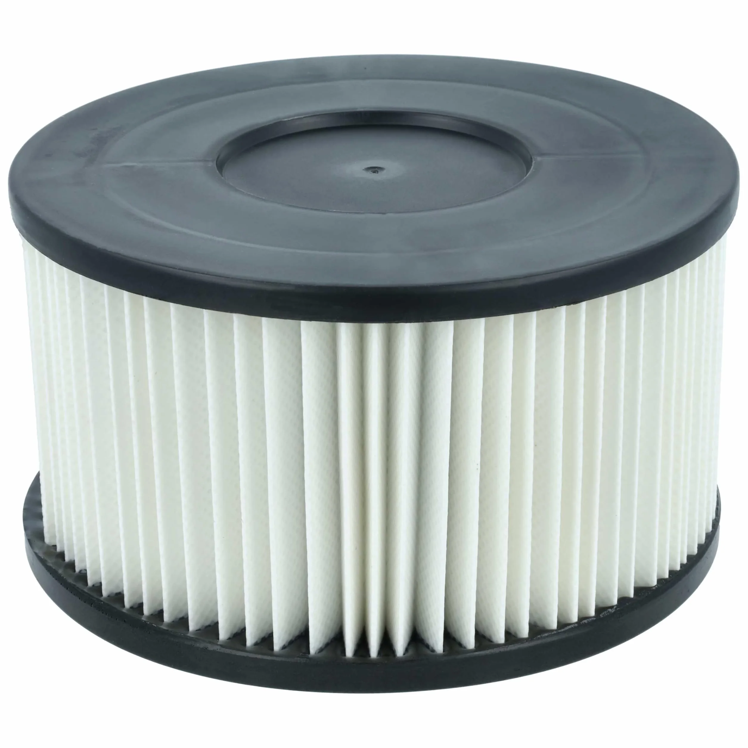 vhbw 6 x filtr harmonijkowy kompatybilny z odkurzaczem Vigor 600 W, 1200 W, 99400-45/3, 800 W, ASPIR-EL INOX LT 15 - filtr nabojowy, czarno-biały, zmywalny