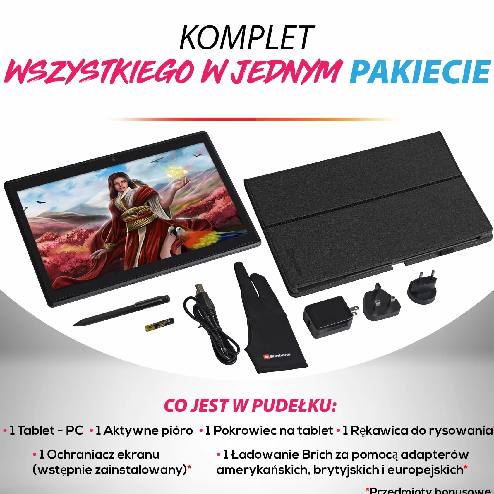 Simbans PicassoTab tablet graficzny 11,6 cala z długopisem