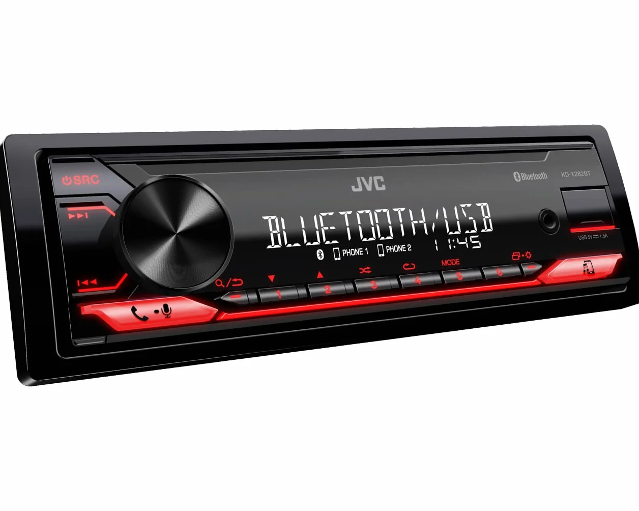 JVC KD-X282BT Radio samochodowe Bluetooth Autoradio USB AUX 4 x 50 W Zestaw głośnomówiący