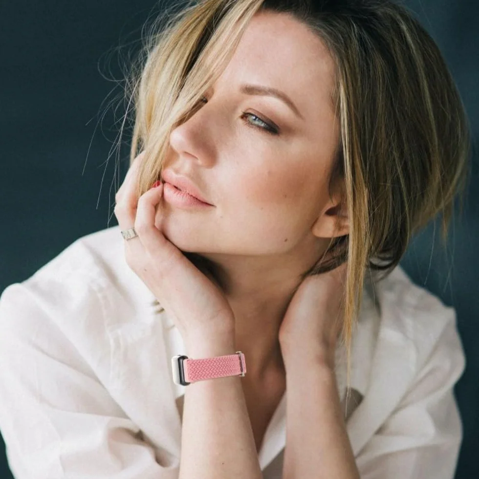 Pleciona bransoletka zastępcza kompatybilna z Xiaomi Smart Band 8/Mi 9/10 NFC elastyczny nylonowy pasek do zegarka
