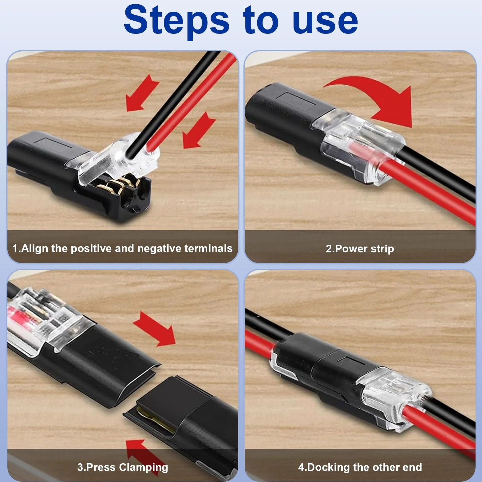 Wodoszczelne złącze kablowe 2-biegunowe 40 sztuk 12V 18-22 AWG do samochodu LED audio