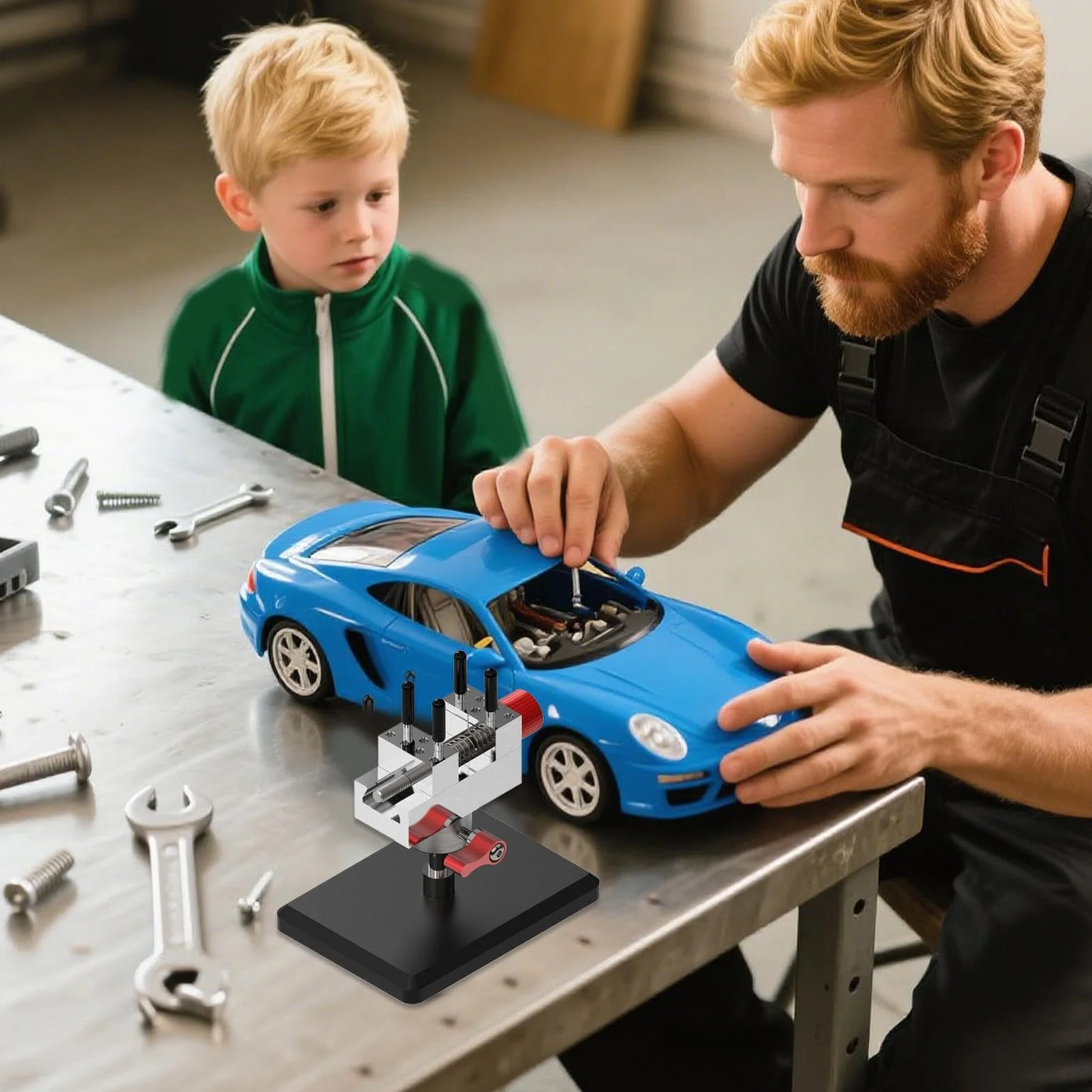 Mini Imadło Stołowe Narzędzie do Modelarstwa | DIY Imadło Zaciskowe Stołowe dla Twórców Biżuterii Entuzjastów Rzemiosła Hobbystów Serwisantów Artystów Profesjonalistów