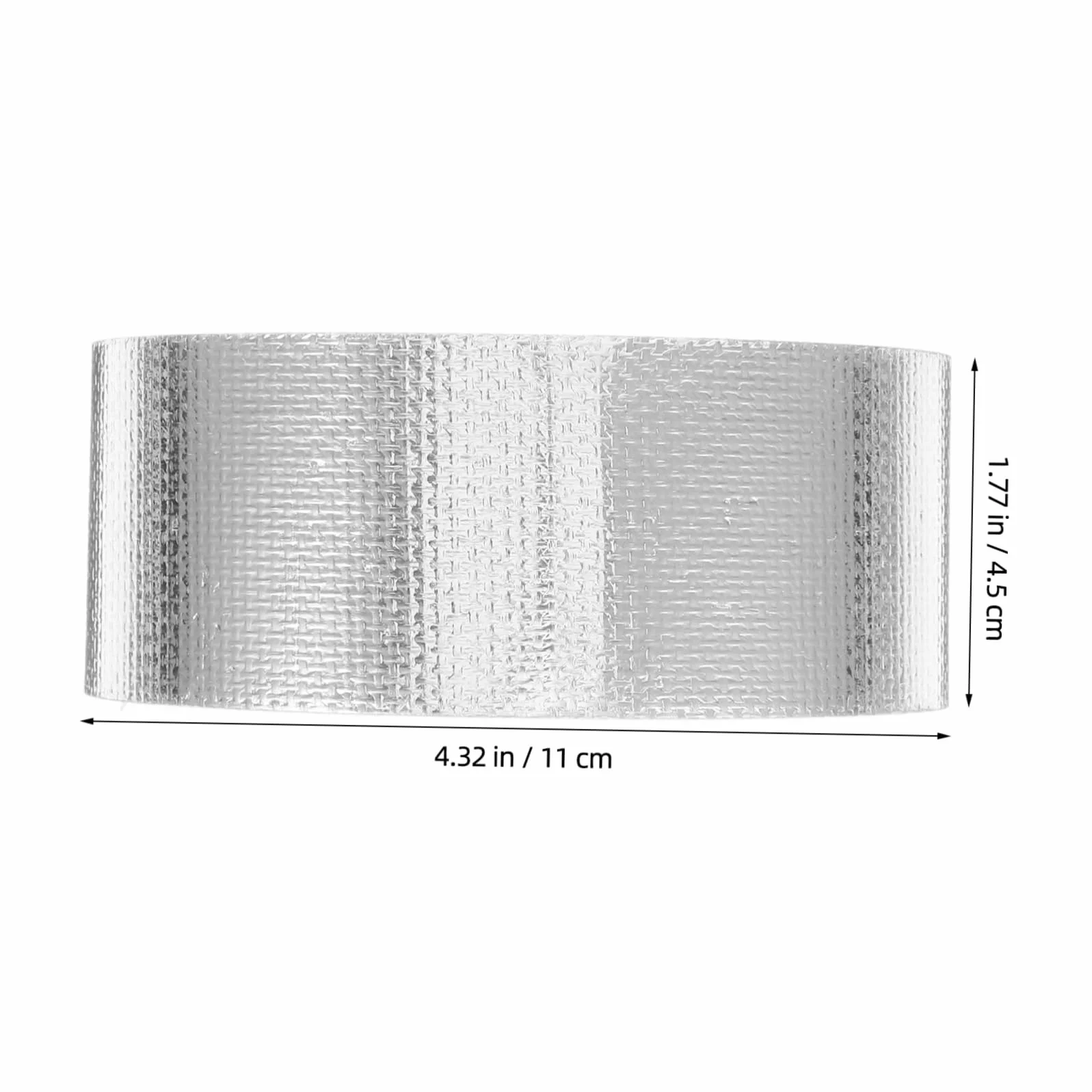 PRETYZOOM 1 Rolka Wytrzymałej Aluminiowej Taśmy Izolacyjnej Z Włókna Szklanego, Termoizolacyjna Taśma Wysokotemperaturowa, Ognioodporna Taśma Izolacyjna Do Kanałów Wentylacyjnych I Napraw
