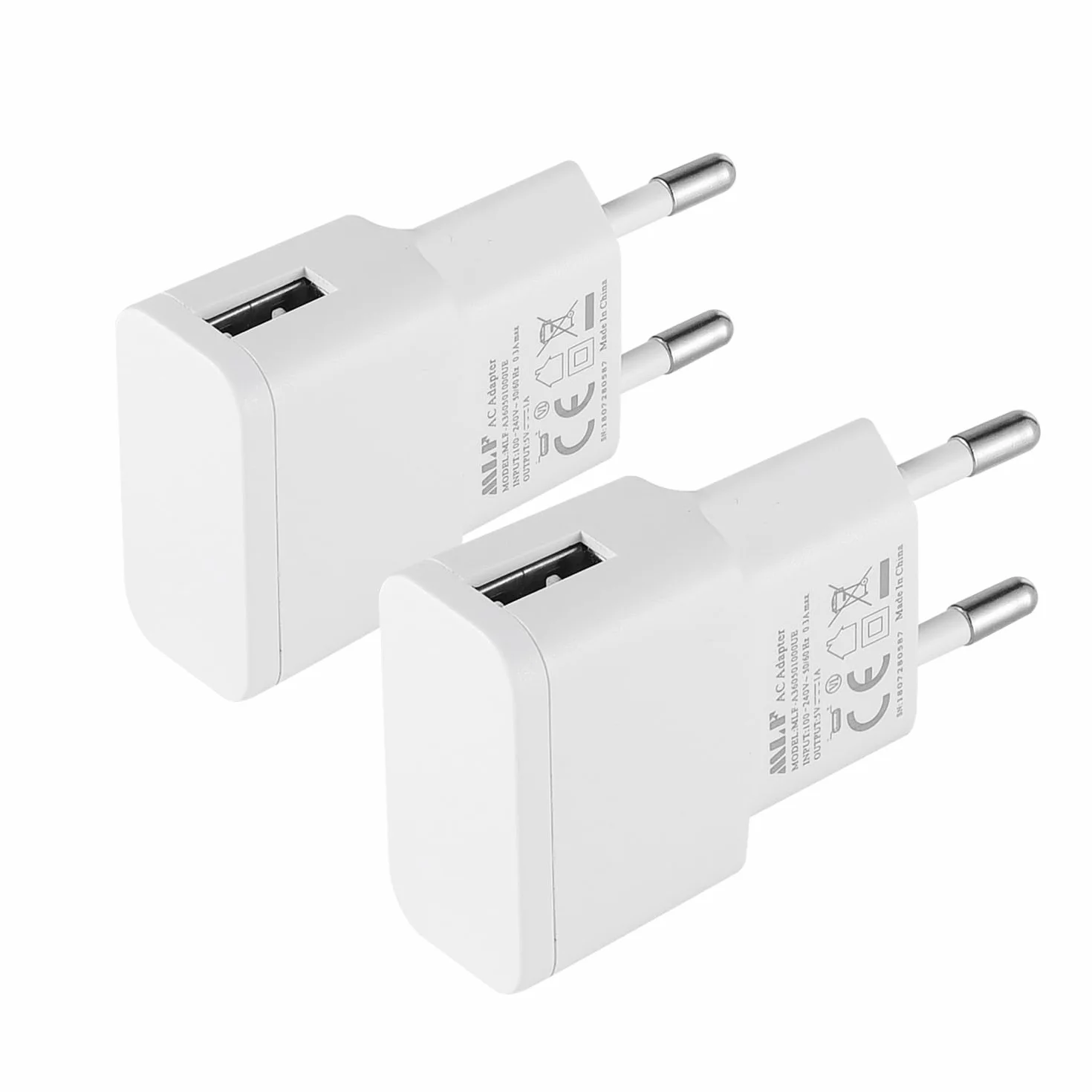Ładowarka USB 5V 1A 5W Adapter Sieciowy AC DC 2-pak