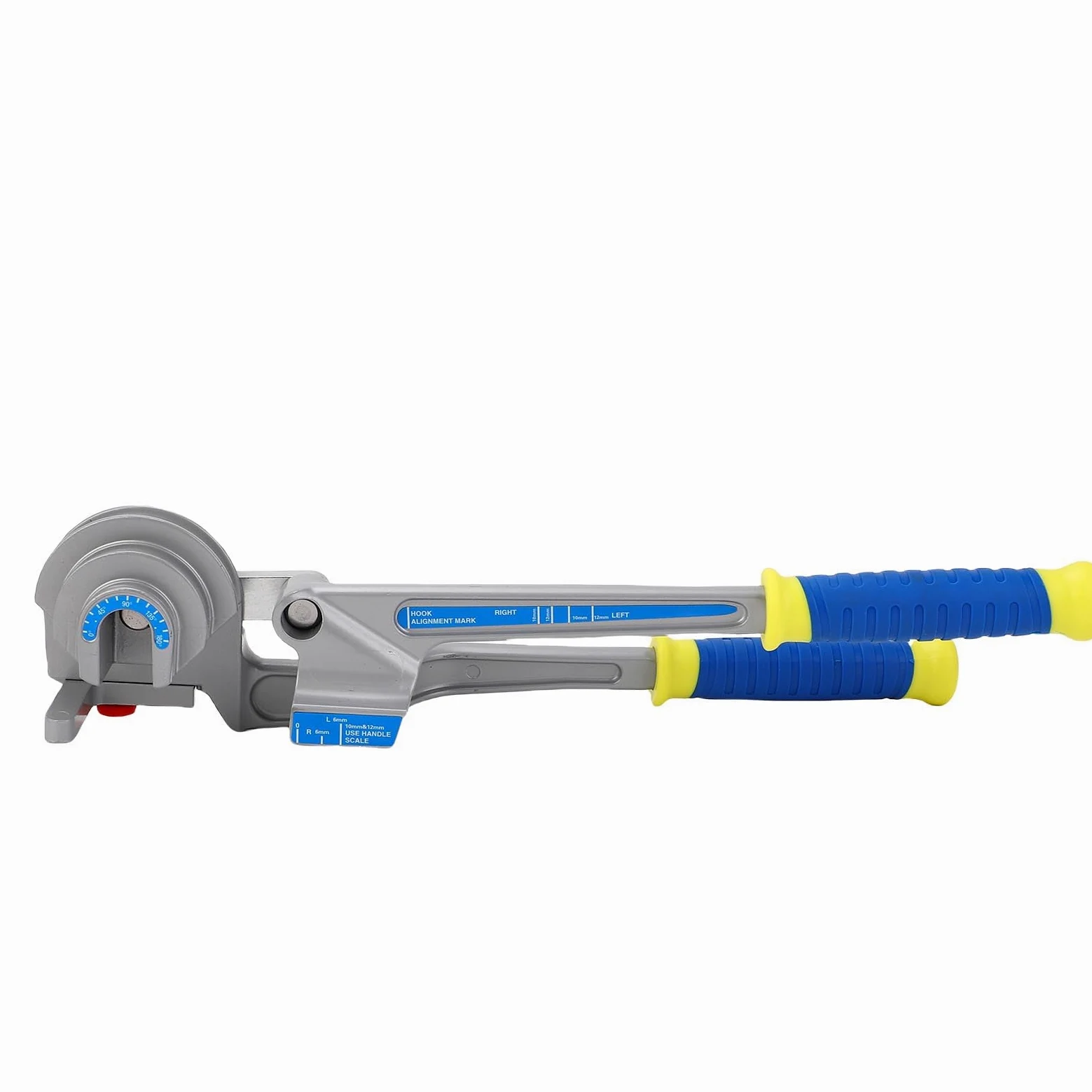 Ręczna giętarka do rur Konstrukcja 3 w 1 do rur 6 mm, 10 mm i 12 mm - Narzędzie do gięcia rur ze stopu aluminium od 0 do 180 stopni do rur miedzianych, aluminiowych i ze stali