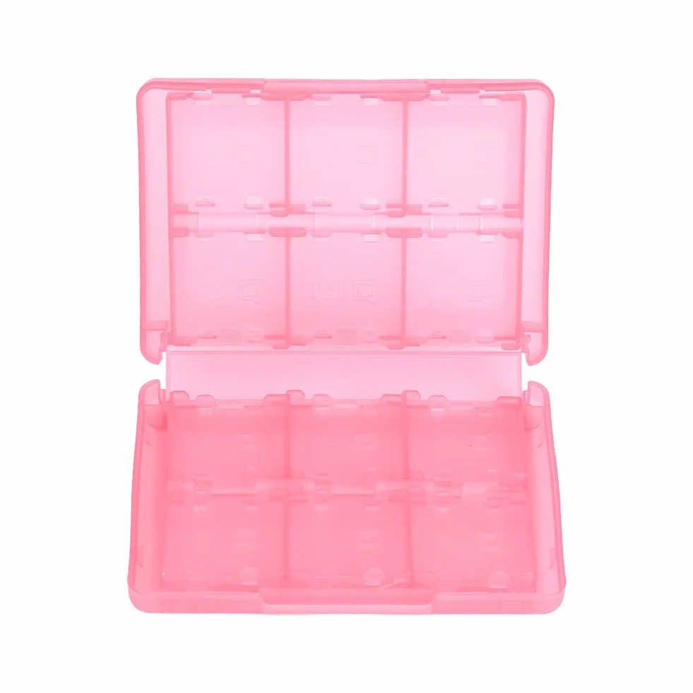 VIFER etui na karty pamięci do gier Nintendo 3DS DSL DSI LL plastikowe pudełko różowy