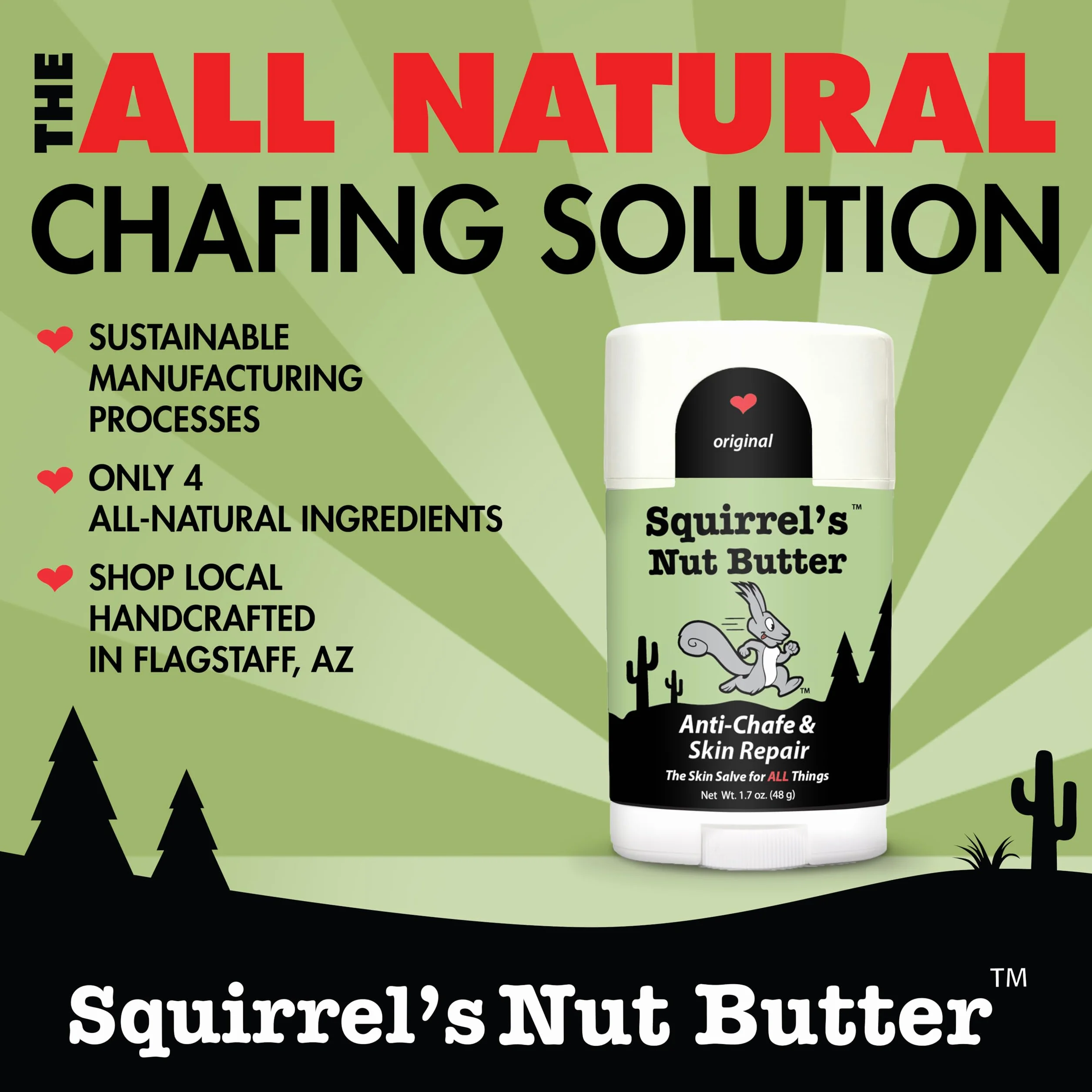 All Natural Anti Chafe Salve, Stick Applicator