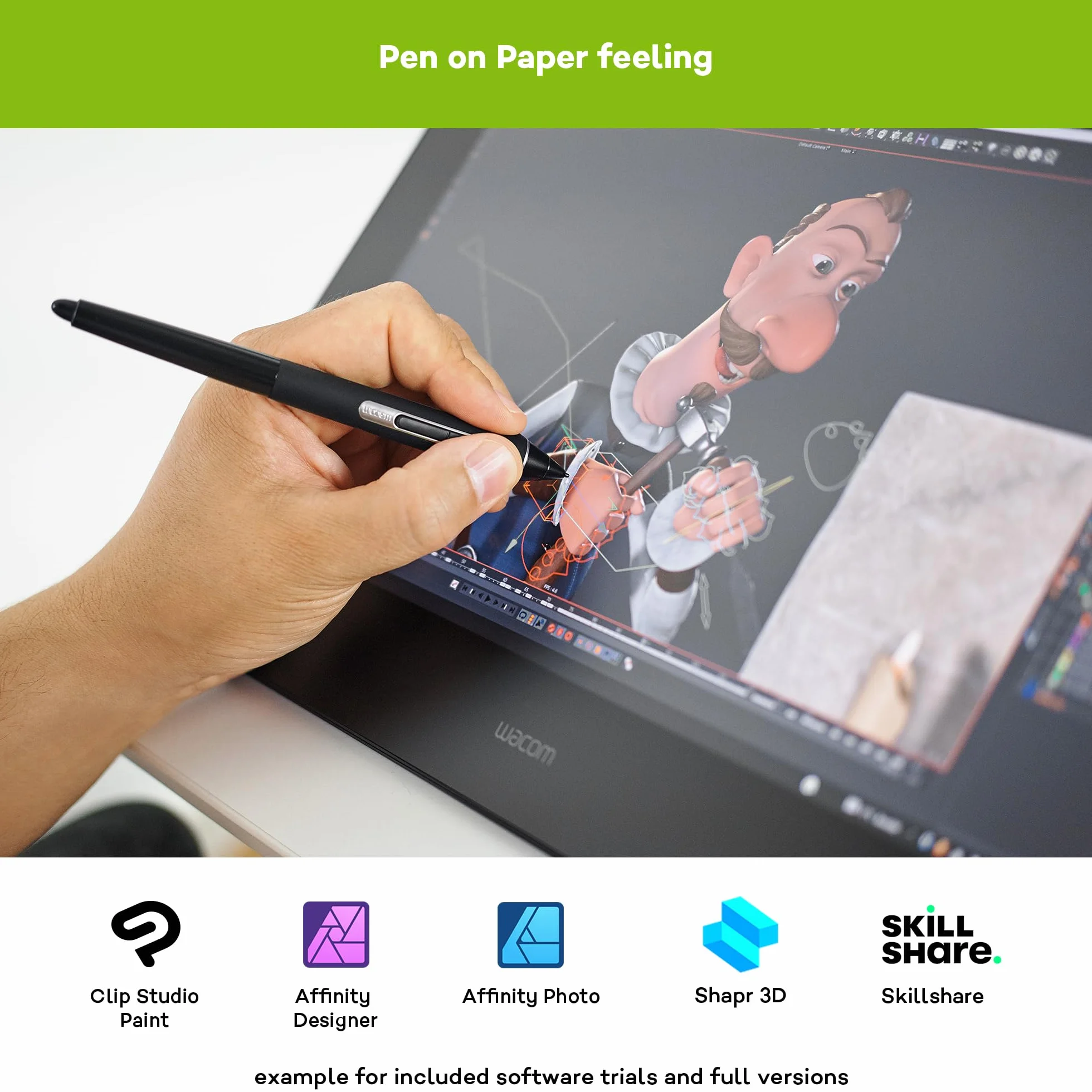 Wacom Cintiq Pro 16 Profesjonalny Tablet Graficzny 4K z Ekranem Wielodotykowym 98% Adobe RGB