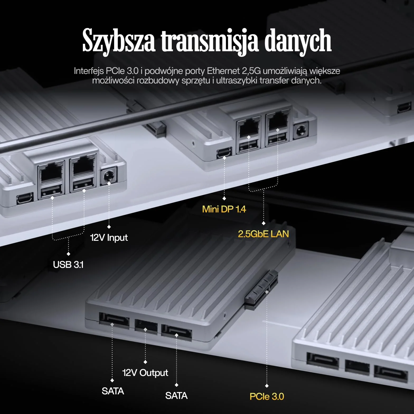 ZimaBoard 2 x86 Serwer Jednopłytkowy Mini NAS Intel N150 4 Rdzenie 16GB LPDDR5 RAM PCIe 3.0 Podwójny LAN 2.5G Barebone