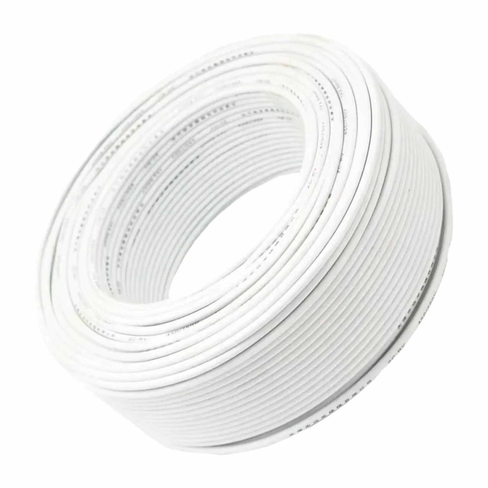 Kabel miedziany PVC300/500V Elastyczny kabel z rdzeniem wielożyłowym (WHITE; 10 m; 17AWG (1,0 mm2))