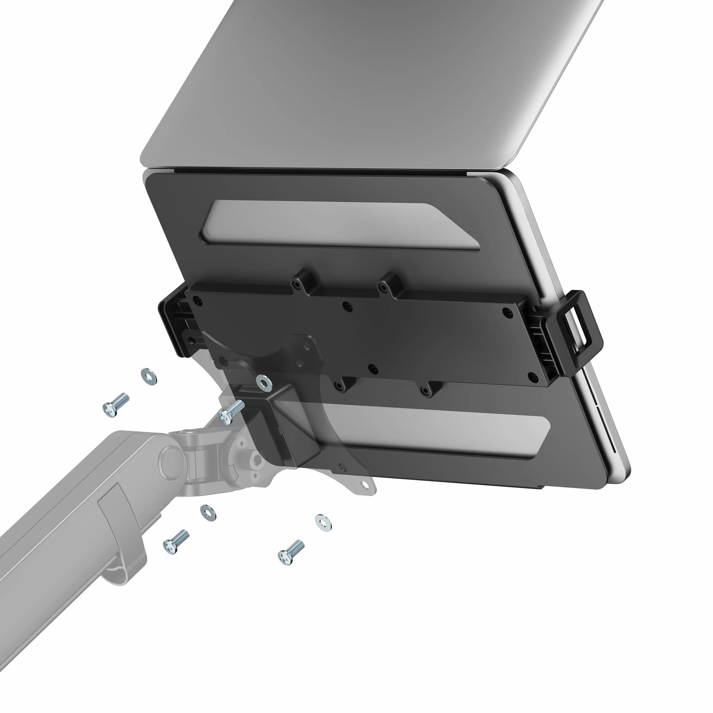 LogiLink BP0203 – uchwyt na laptopa na ramiona monitora, pasuje do urządzeń o przekątnej ekranu 11,6–17,3", maks. 9 kg