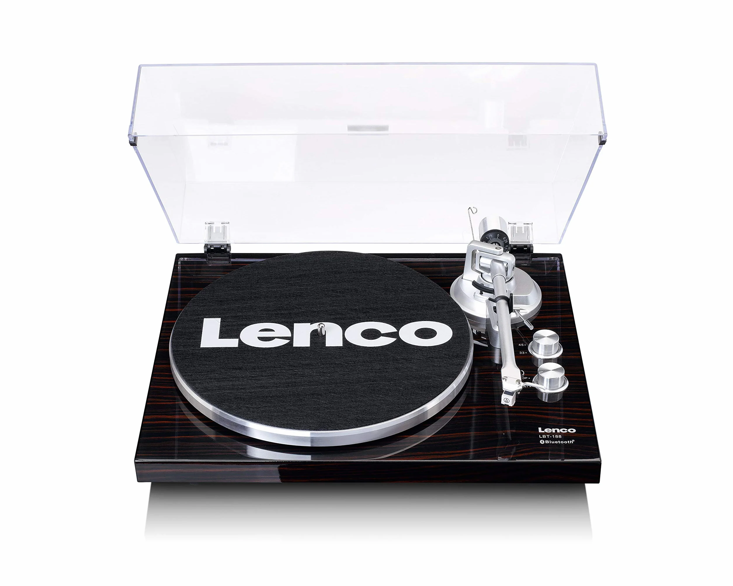 Lenco Lbt-188 Gramofon, Czarny, 41.5 x 36 x 12.5 cm