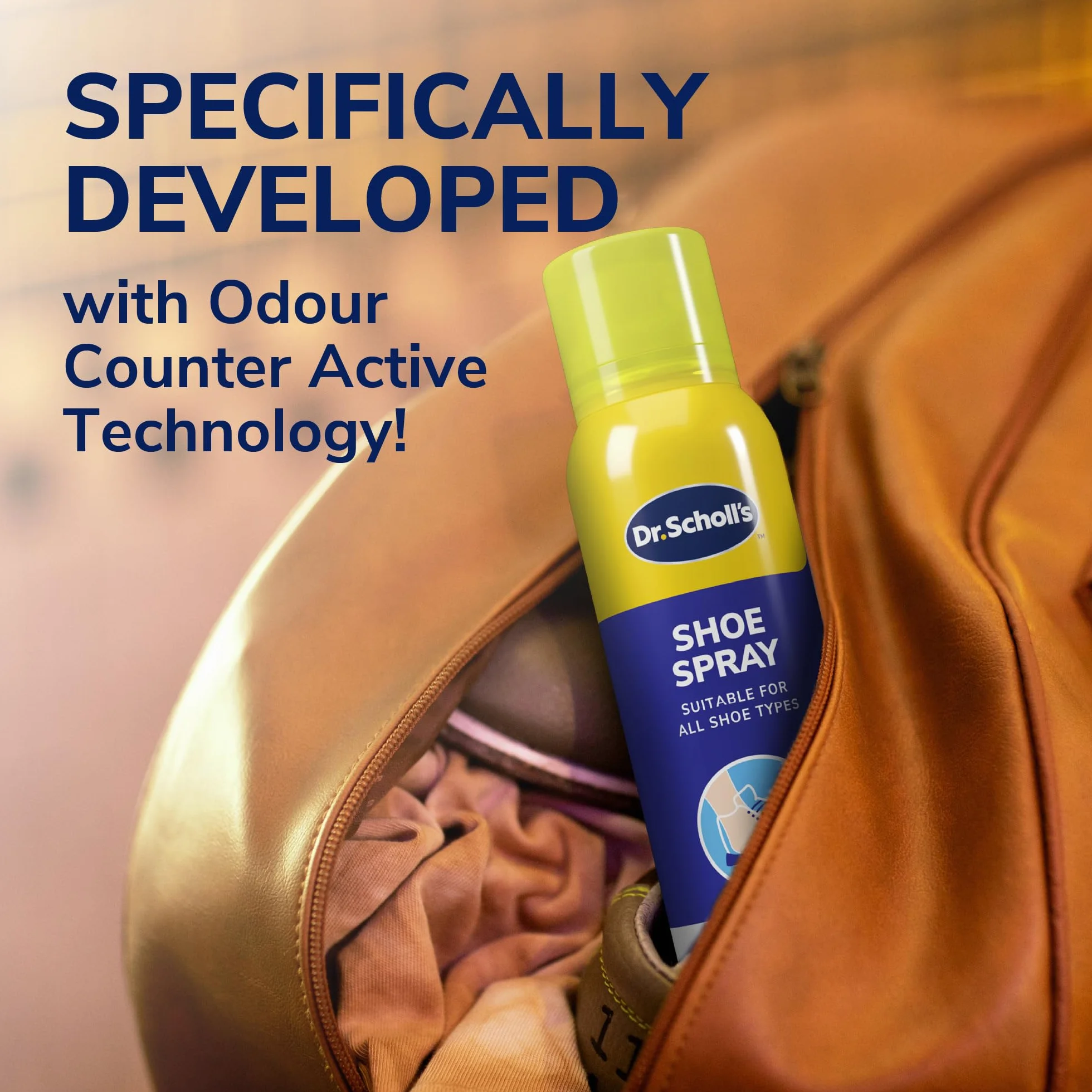 Scholl Fresh Step Antyzapachowy dezodorant w sprayu, eliminuje nieprzyjemny zapach do 24 godzin. Świeży zapach, szybkoschnący, odpowiedni do wszystkich rodzajów butów, butów do biegania, sportów i