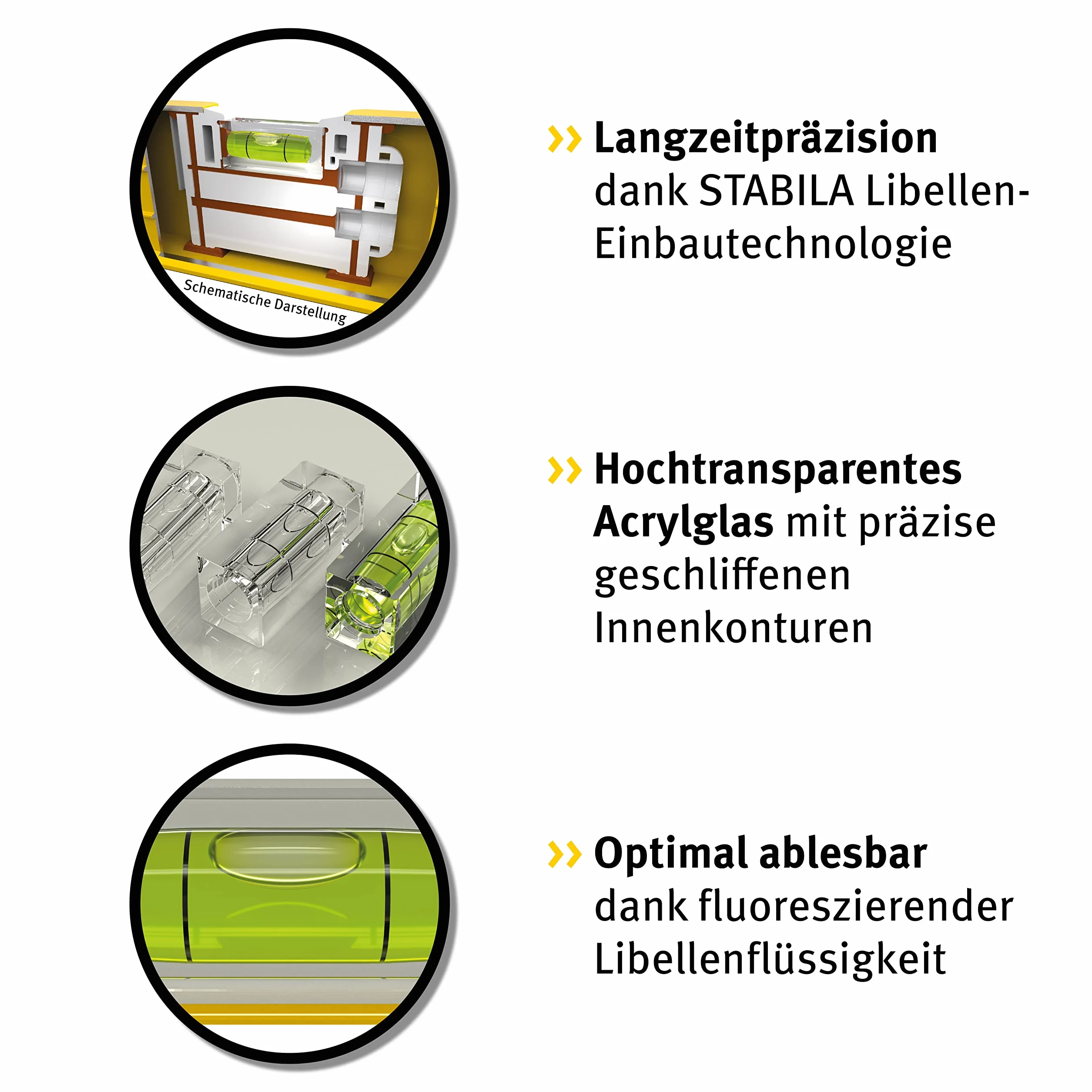 STABILA Poziomica typ 82 S, 80 cm, wytrzymały profil ciśnieniowy z odlewu aluminiowego, skala metryczna, 1 libela pozioma, 1 libela pionowa, 2 otwory na uchwyty, Made in Germany
