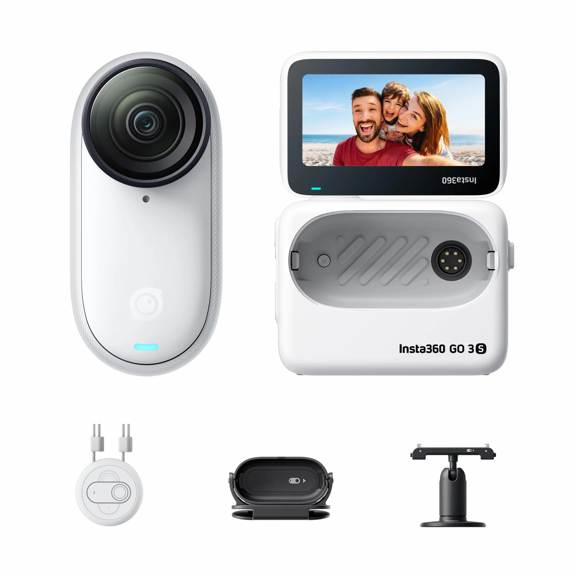 Insta360 GO 3S 64 GB Arctic White kamera 4K wodoodporna 10 m stabilizacja AI