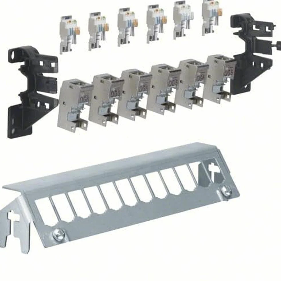 Hager Panel 12-częściowy z 6 modułami RJ45 FZ12 MM