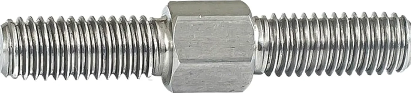 Śruba dwugłowicowa ze stali nierdzewnej, Śruby dwustronne M6 304 SS z podwójnym zakończeniem Gwint lewy i prawy Mocno regulowane śruby dociskowe, 40-90 mm(M6 X 90mm 5pcs)