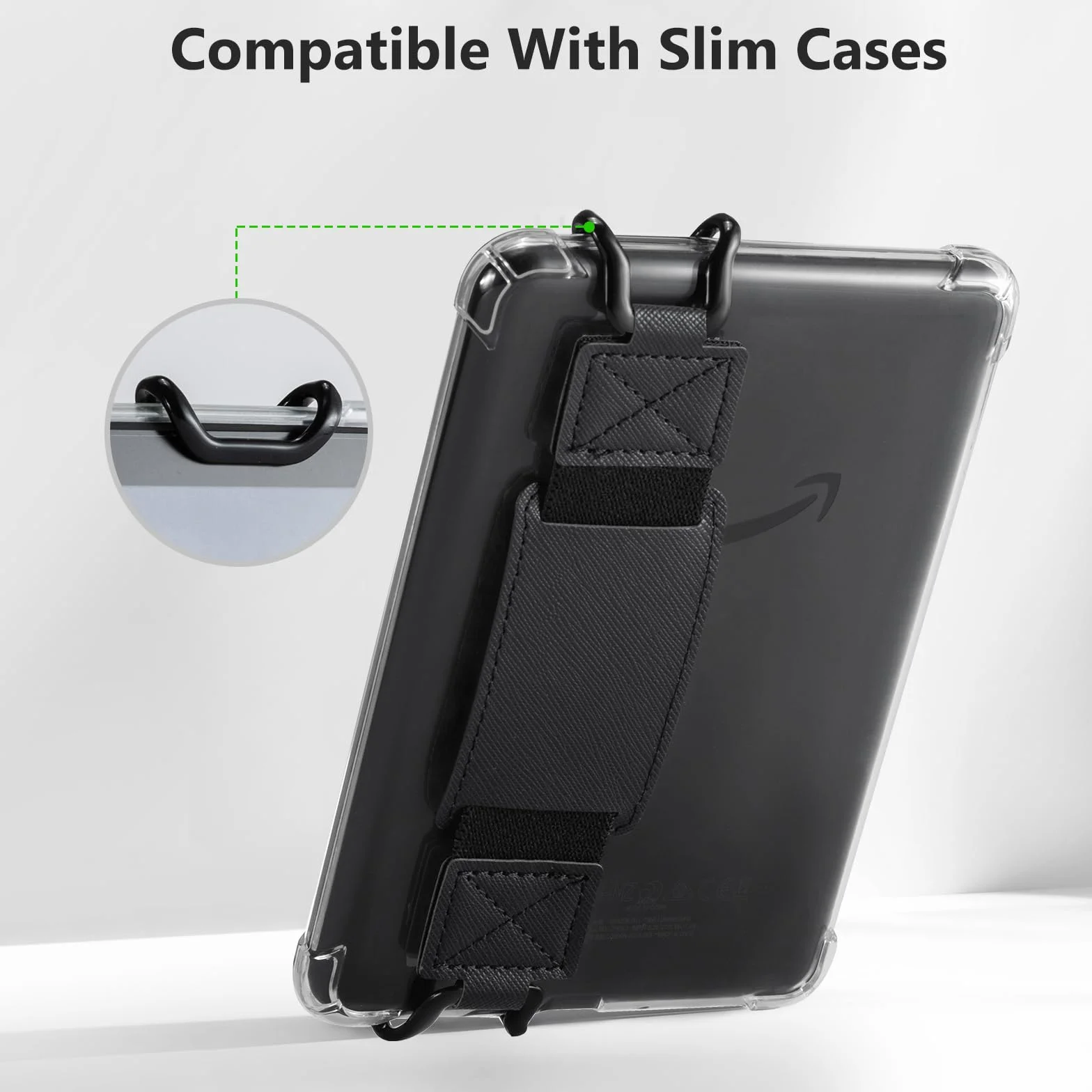 CoBak Pasek na nadgarstek do e-booków i tabletów 15,2–19 cm (6–7,5") Czarny