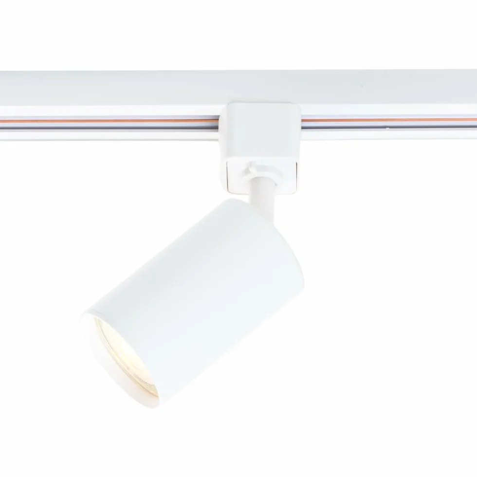 Focus III – 1-fazowe oświetlenie szyny GU10-100 cm, kształt litery I, z 3 punktami, system szyn w kolorze białym, łatwa instalacja, wydajne oświetlenie LED, nadaje się do czystego i atmosferycznego