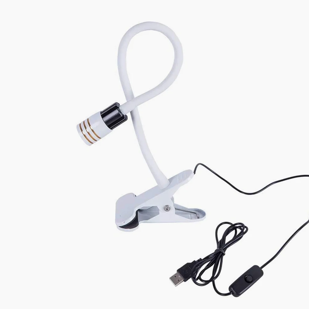 Lampka biurkowa Czytanie lampy USB książki światła klip na lampie LED do czytania światła do laptopa notebooka klipu do czytania światła architekt biuro (Color : A)