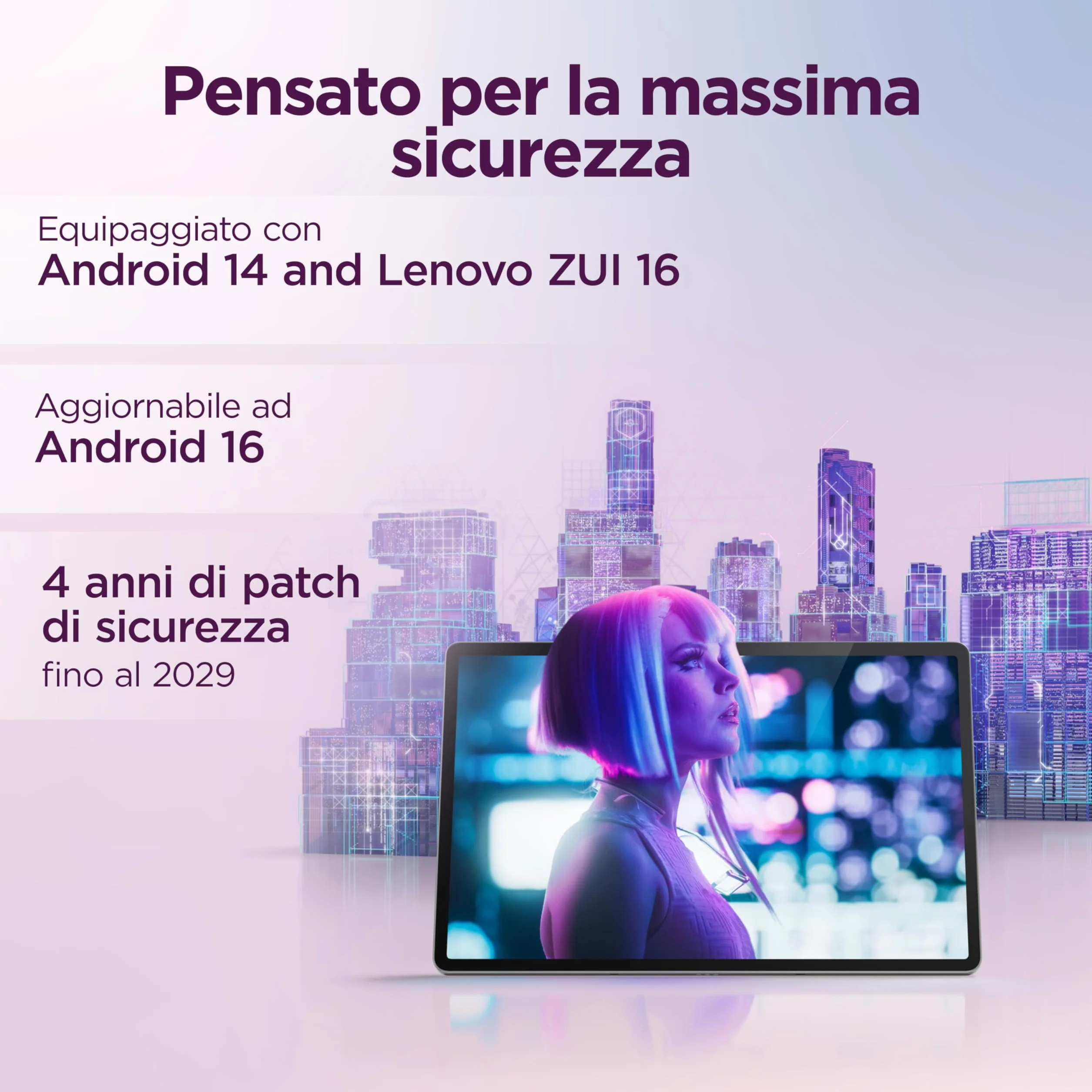 Lenovo Idea Tab Pro 12,7" 3K 144 Hz Tablet, MediaTek Dimensity 8300, 8 GB RAM, 256 GB, WiFi 6, Android 14, Seafoam Green