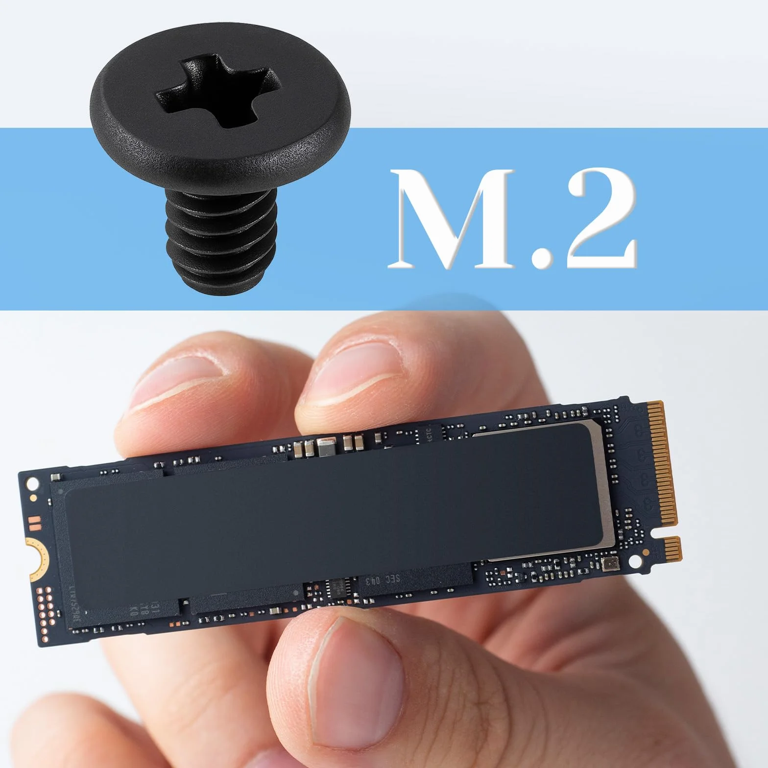 Śruby M2 x 3 mm do M.2 SSD NVme montażowe do laptopa płyty głównej 50 szt.