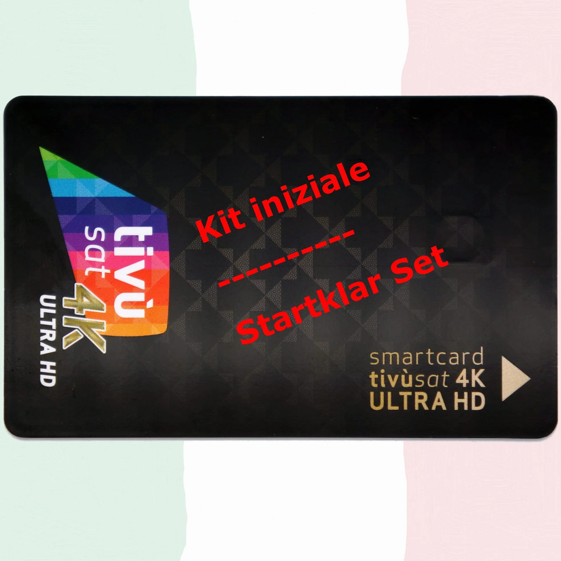 TIVUSAT Karta 4K UHD Black & EasyMouse 4K Ultra HD SmartCam DIGIQuest - moduł UHD CI+ z aktywowanym modułem TIVUSAT 4K UHD, włoskie kanały HD/4K przez satelitę Eutelsat HotBird 13,0° wschód
