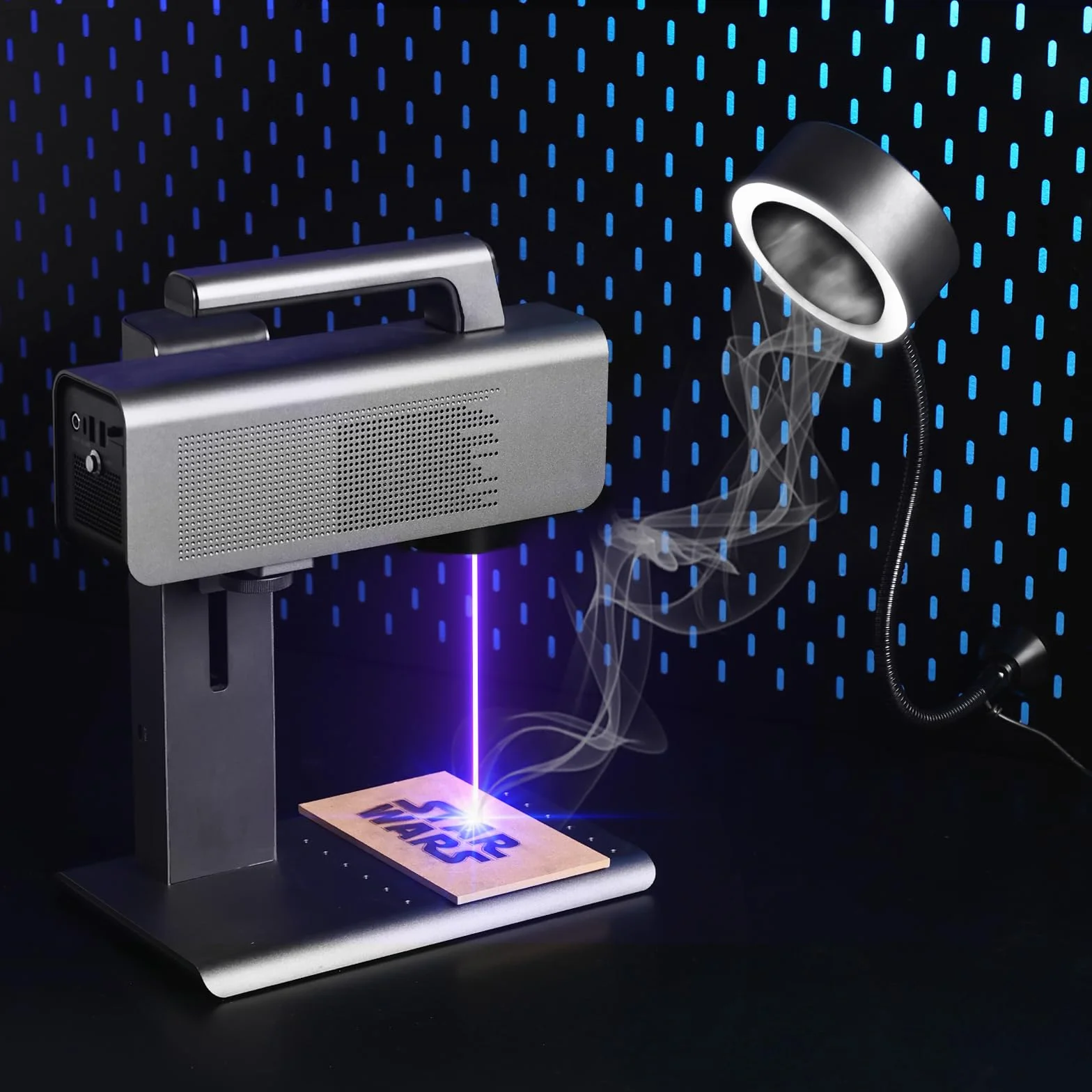 SainSmart Magnetyczny tłumik do lutowania z LED, stal nierdzewna, wymienny zacisk stołowy